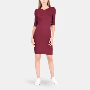 Armani Exchange 3/4 Sleeve Bodycon Dress Large